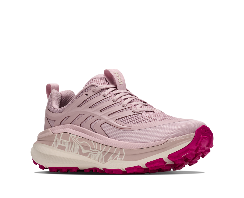 HOKA Stinson 8 Women's Supportive Trail Running Shoes - Pink Opal Alabaster-1