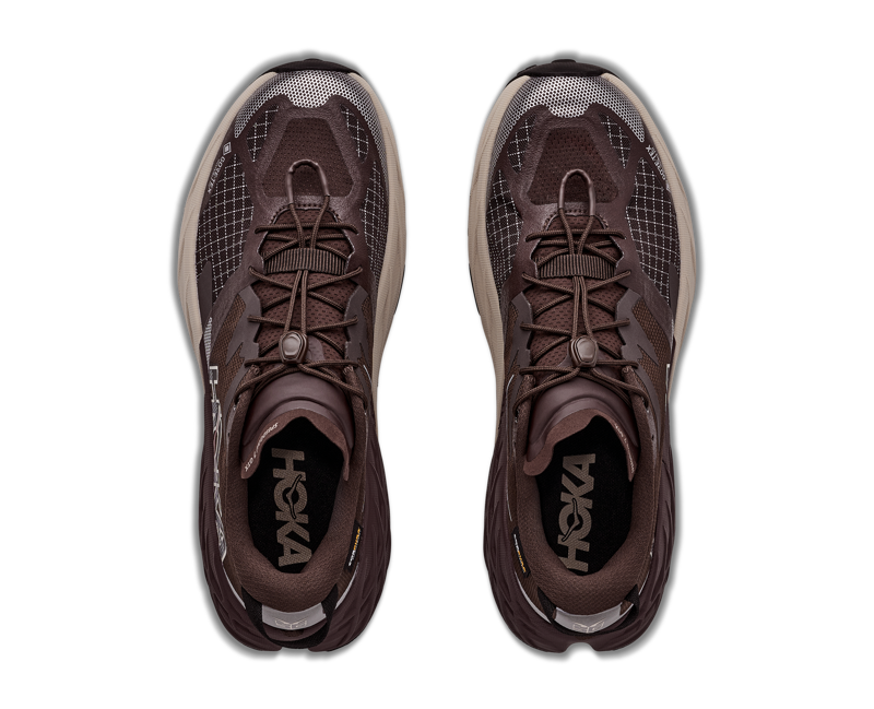 HOKA Speedgoat 7 GTX Men's Trail Running Shoes  - Spiced Chocolate River Rock Grey-5