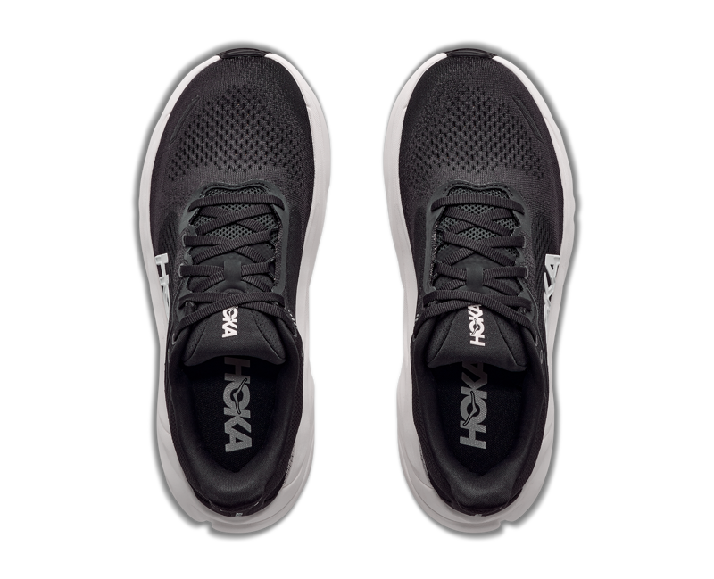 HOKA Arahi 9 WIDE Men's Supportive Running Shoes - Black White-6