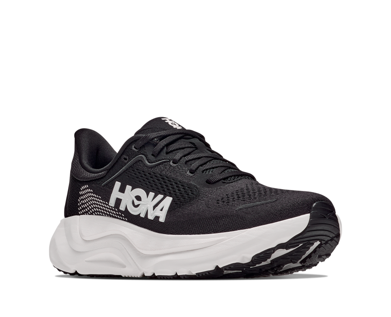 HOKA Arahi 9 WIDE Men's Supportive Running Shoes - Black White-1
