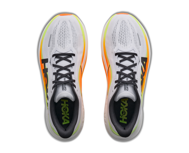 HOKA Clifton PRO Wide 2E Men's Running Shoes - Cosmic Grey Black-5