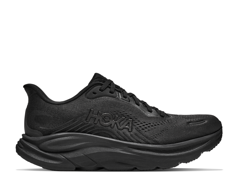 Hoka Clifton 11 Wide Men's Running Shoes - Black Black 
