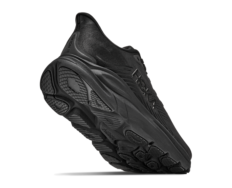 Hoka Clifton 11 Wide Men's Running Shoes - Black Black -5