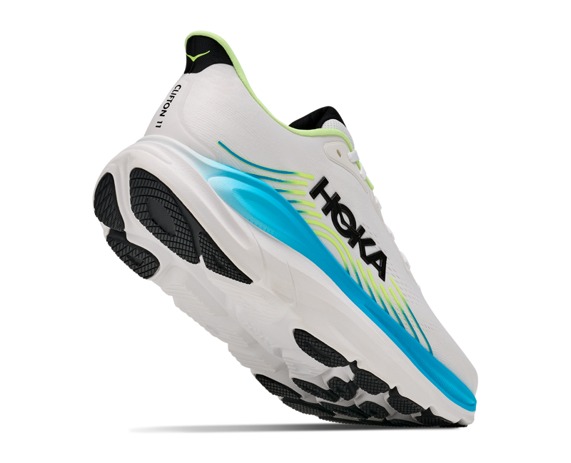 Hoka Clifton 11 WIDE Men's Running Shoes - Frost Black-5