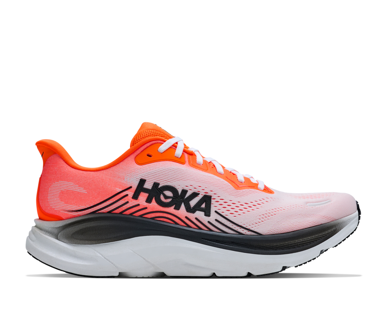 HOKA Clifton 11 WIDE Men's Running Shoes - Neon Tangerine Frost 