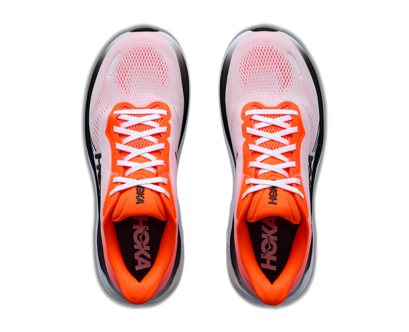 HOKA Clifton 11 WIDE Men's Running Shoes - Neon Tangerine Frost -6