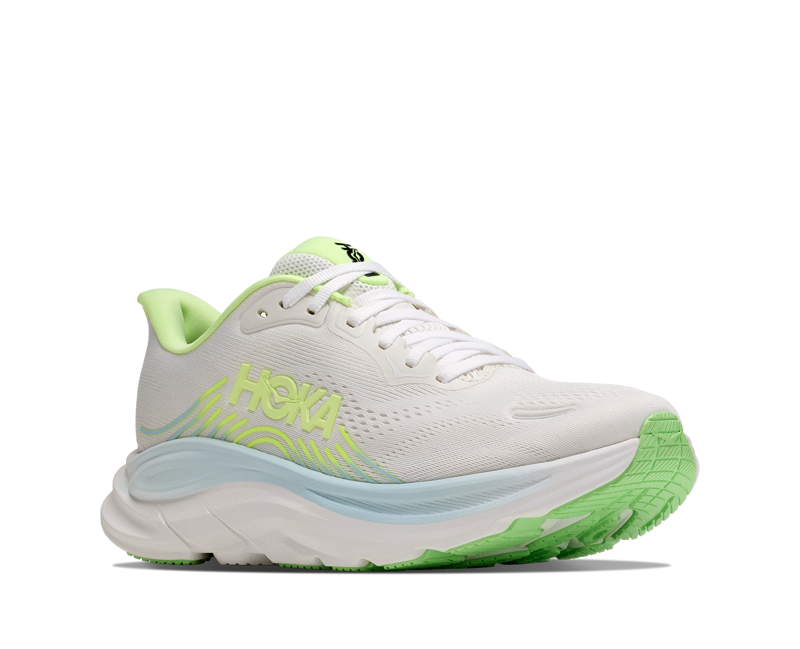 Hoka Clifton 11 WIDE Women's Running Shoes -  Frost Neon Yuzu -1