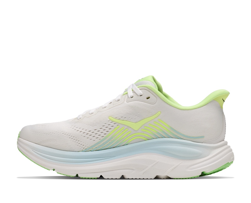 Hoka Clifton 11 WIDE Women's Running Shoes -  Frost Neon Yuzu -2