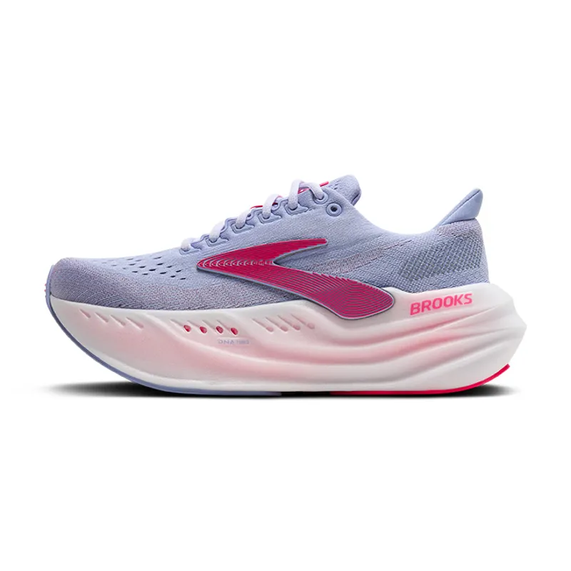 Brooks Glycerin Max Women's Neutral Cushioned Running Shoes Blue Heron Diva Pink White-6