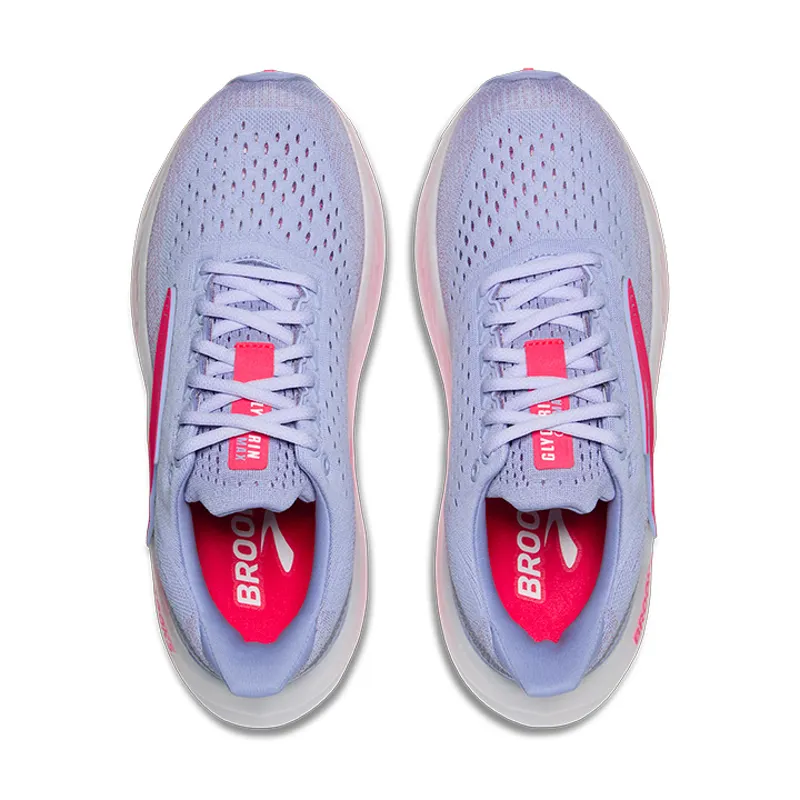 Brooks Glycerin Max Women's Neutral Cushioned Running Shoes Blue Heron Diva Pink White-3