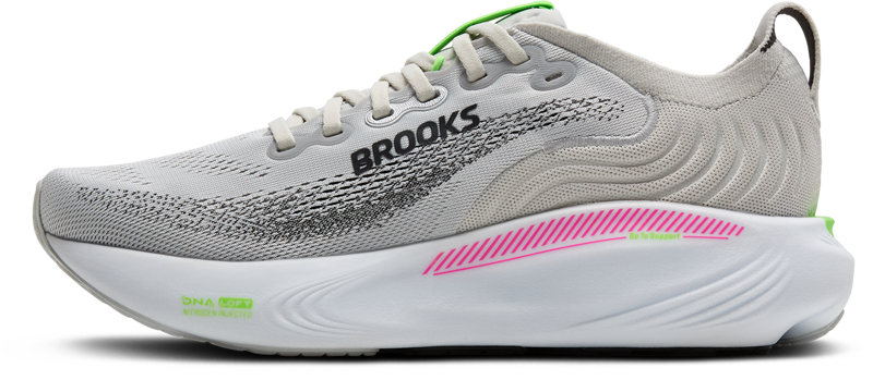 Brooks Adrenaline GTS 25 WIDE D Women's Supportive Running Shoes - Oyster Pink Green-2