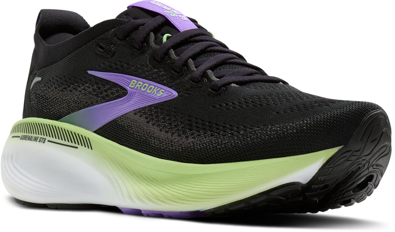 Brooks Adrenaline GTS 25 Women's Supportive Running Shoes - Black Blackened Pearl Purple-1