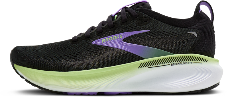 Brooks Adrenaline GTS 25 Women's Supportive Running Shoes - Black Blackened Pearl Purple-2
