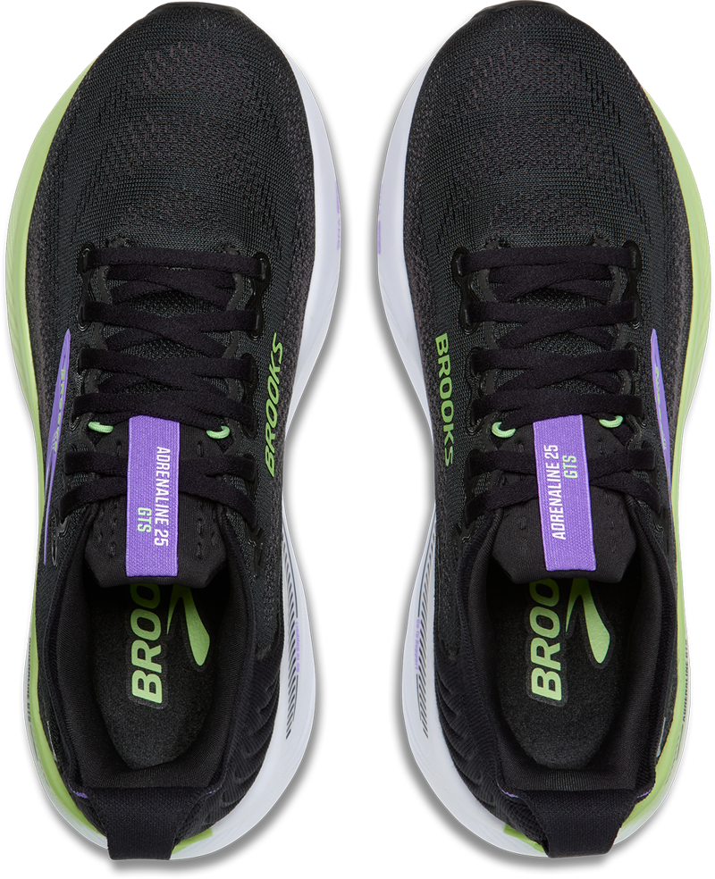Brooks Adrenaline GTS 25 Women's Supportive Running Shoes - Black Blackened Pearl Purple-6