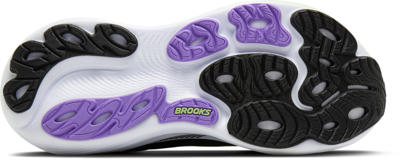 Brooks Adrenaline GTS 25 Women's Supportive Running Shoes - Black Blackened Pearl Purple-7