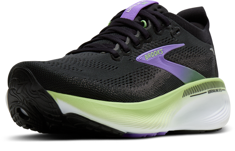 Brooks Adrenaline GTS 25 Women's Supportive Running Shoes - Black Blackened Pearl Purple-3