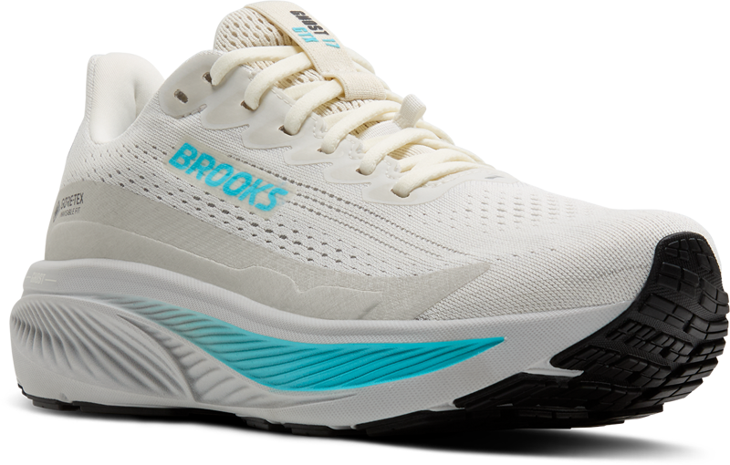 Brooks Ghost 17 GTX Women's Running Shoes - Coconut Oyster Blue-1