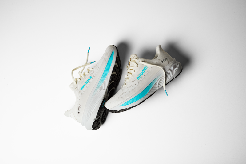 Brooks Ghost 17 GTX Women's Running Shoes - Coconut Oyster Blue-8