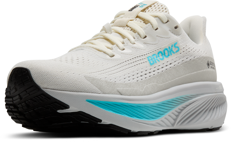Brooks Ghost 17 GTX Women's Running Shoes - Coconut Oyster Blue-4