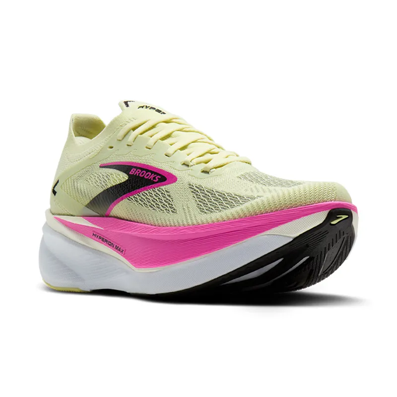 Brooks Hyperion Max 3 Women's Tempo Running Shoes - Luminary Cyber Pink Black-1