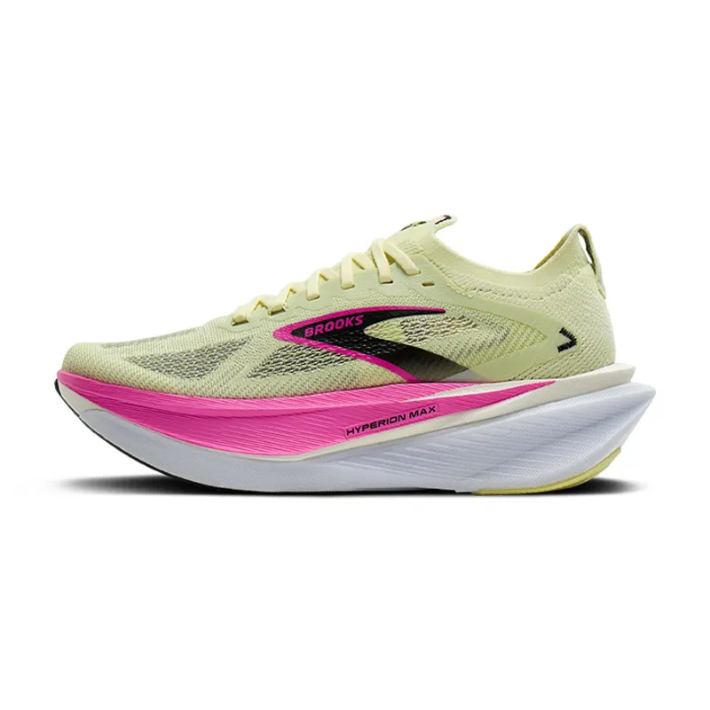 Brooks Hyperion Max 3 Women's Tempo Running Shoes - Luminary Cyber Pink Black-2