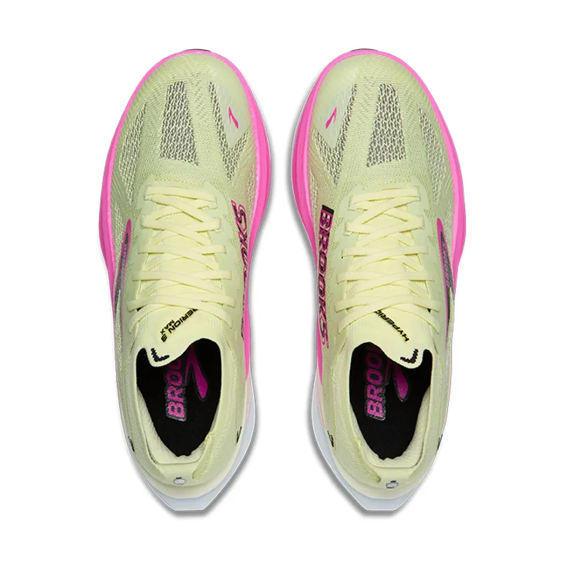 Brooks Hyperion Max 3 Women's Tempo Running Shoes - Luminary Cyber Pink Black-7