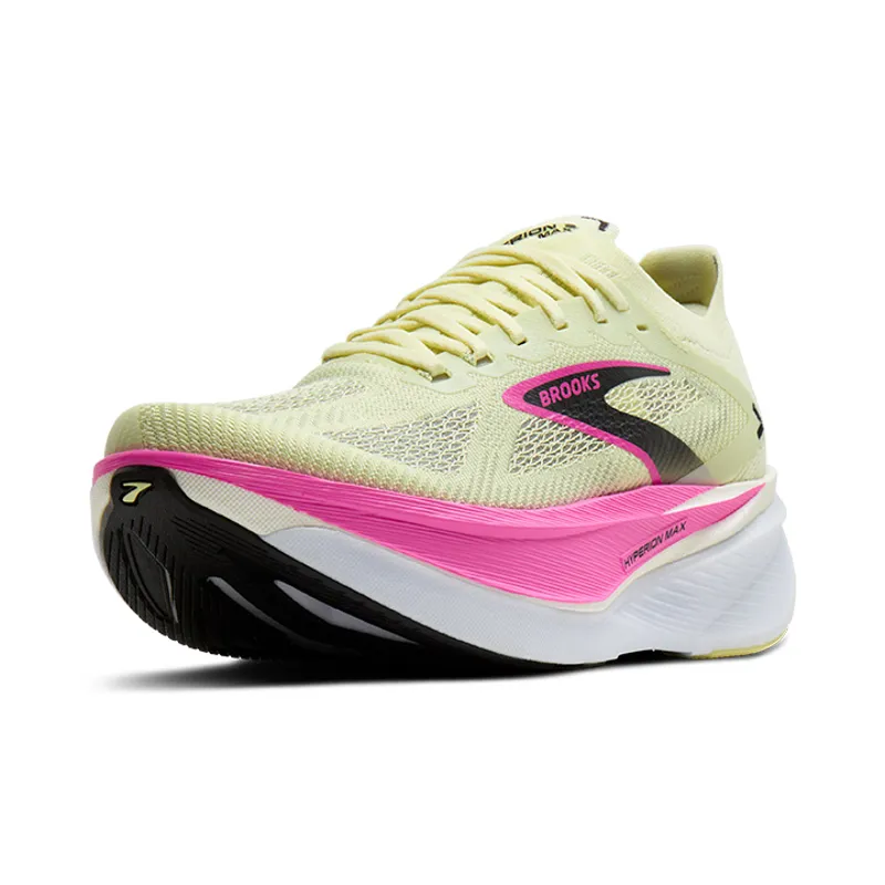 Brooks Hyperion Max 3 Women's Tempo Running Shoes - Luminary Cyber Pink Black-4
