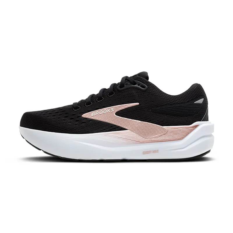 Brooks Ghost Max 3 WIDE D Women's Neutral Running Shoe Black Black Rose Gold-2
