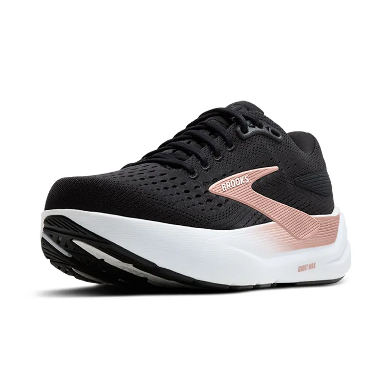 Brooks Ghost Max 3 Women's Neutral Running Shoe Black Black Rose Gold-3