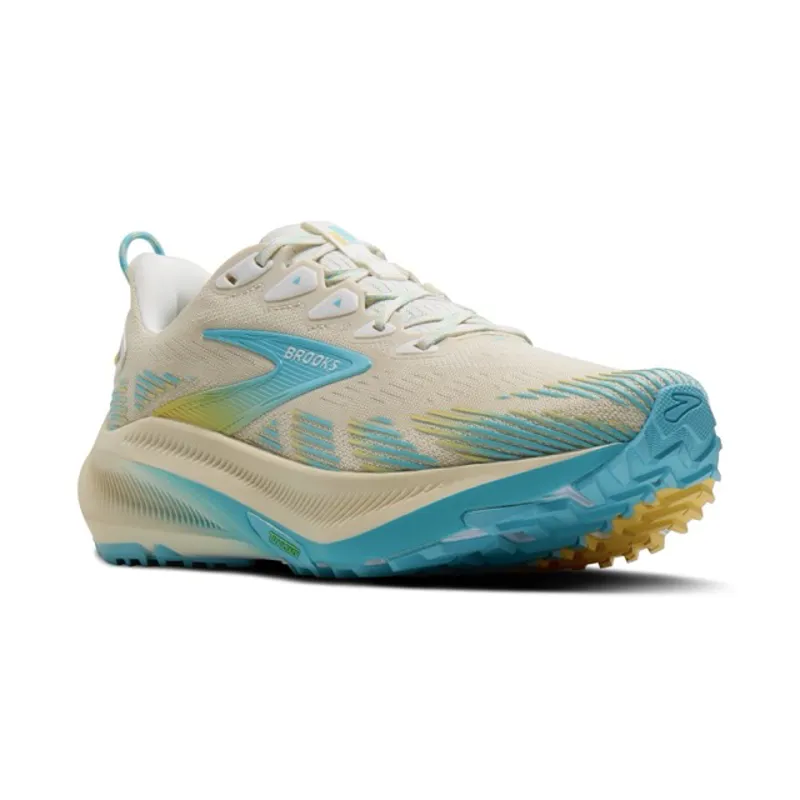 Brooks Ghost Trail Women's Running Shoe Sand Star White Golden Hour-1