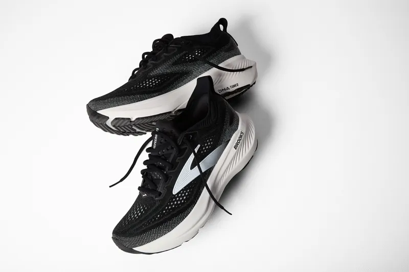 Brooks Glycerin 23 WIDE Women's Running Shoes - Black Grey White-6