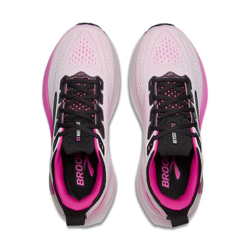 Brooks Glycerin 23 Women's Running Shoes - White Phantom Cyber Pink-5
