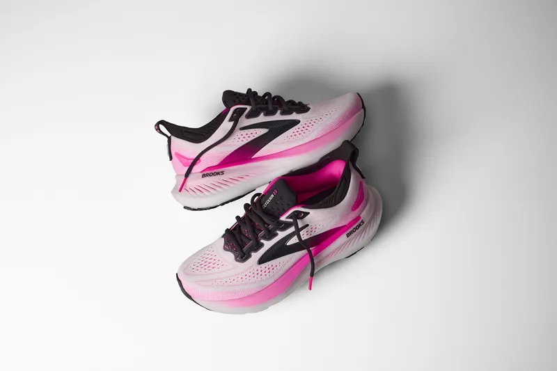 Brooks Glycerin 23 Women's Running Shoes - White Phantom Cyber Pink-7