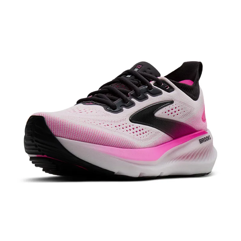 Brooks Glycerin 23 Women's Running Shoes - White Phantom Cyber Pink-3