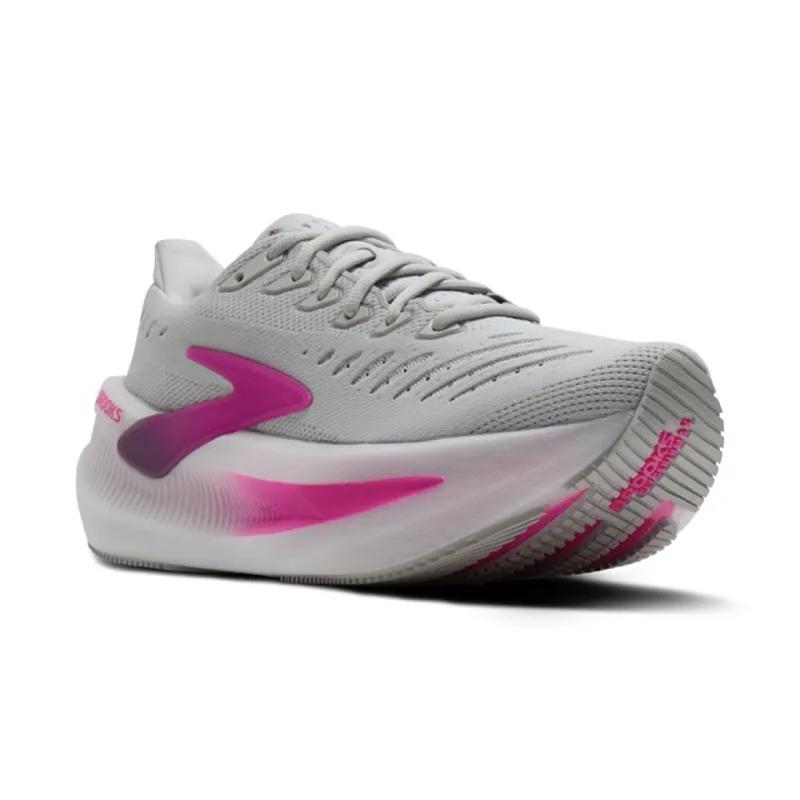Brooks Glycerin Max 2 Women's Cushioned Everyday Running Shoes Oyster Argyle Cyber Pink-1