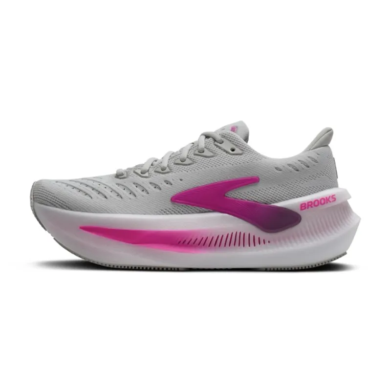 Brooks Glycerin Max 2 Women's Cushioned Everyday Running Shoes Oyster Argyle Cyber Pink-2