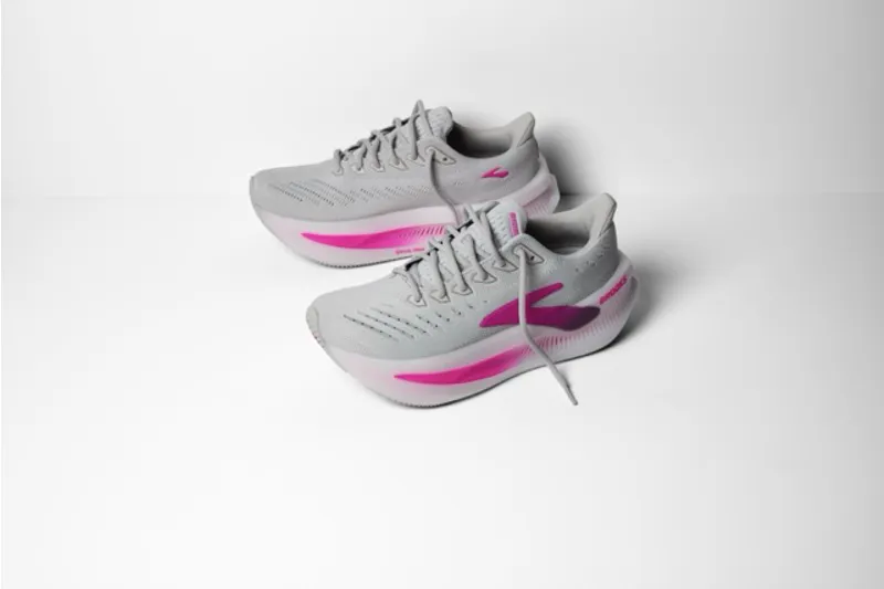 Brooks Glycerin Max 2 Women's Cushioned Everyday Running Shoes Oyster Argyle Cyber Pink-7