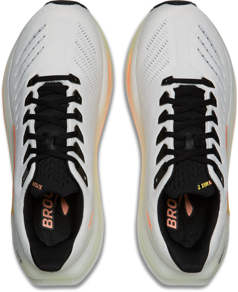Brooks Glycerin Max 2 Women's Running Shoes - White Cyber Yellow Nightlife-6