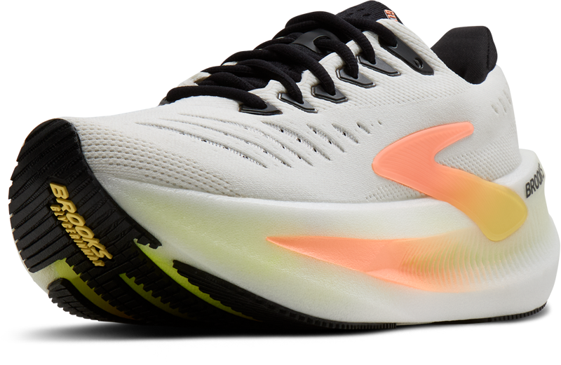 Brooks Glycerin Max 2 Women's Running Shoes - White Cyber Yellow Nightlife-4