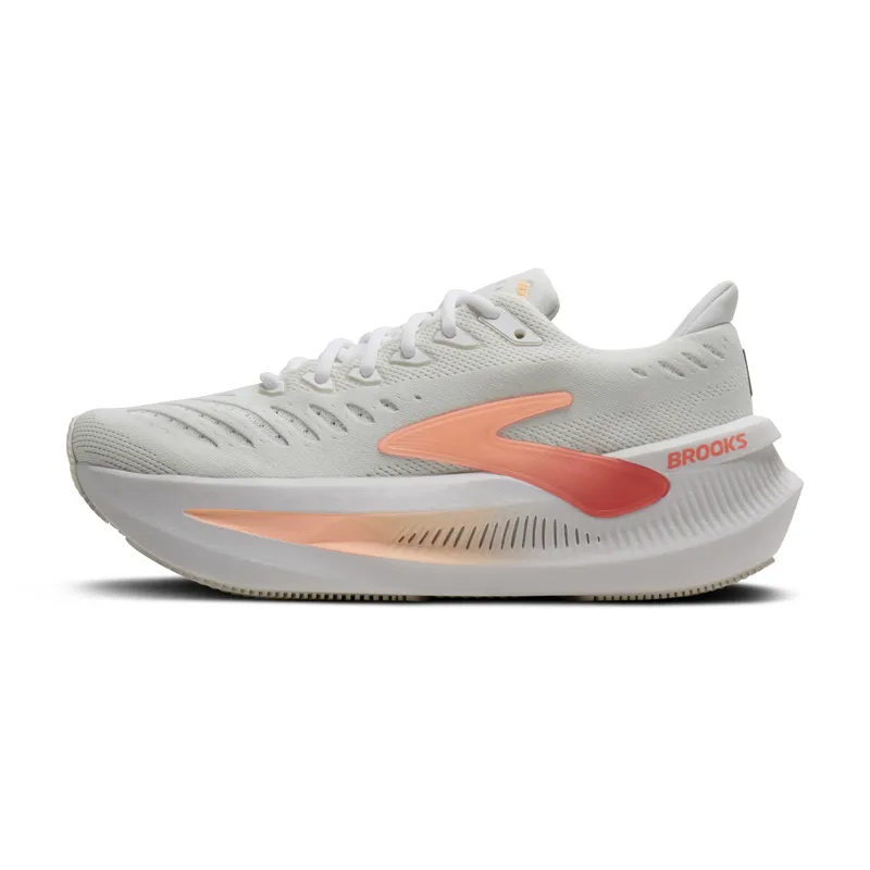 Brooks Glycerin Max 2 Women's Running Shoes - White Coral Peach-2