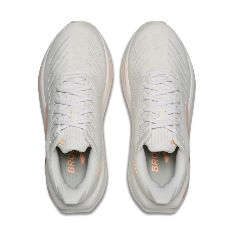 Brooks Glycerin Max 2 Women's Running Shoes - White Coral Peach-7