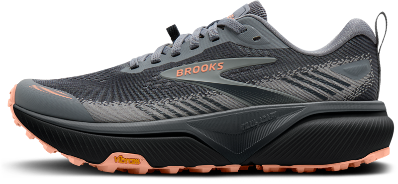 Brooks Cascadia 20 WIDE Women's Trail Running Shoes - Grey Grey Peach-3