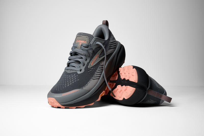 Brooks Cascadia 20 Women's Trail Running Shoes - Grey Grey Peach-8