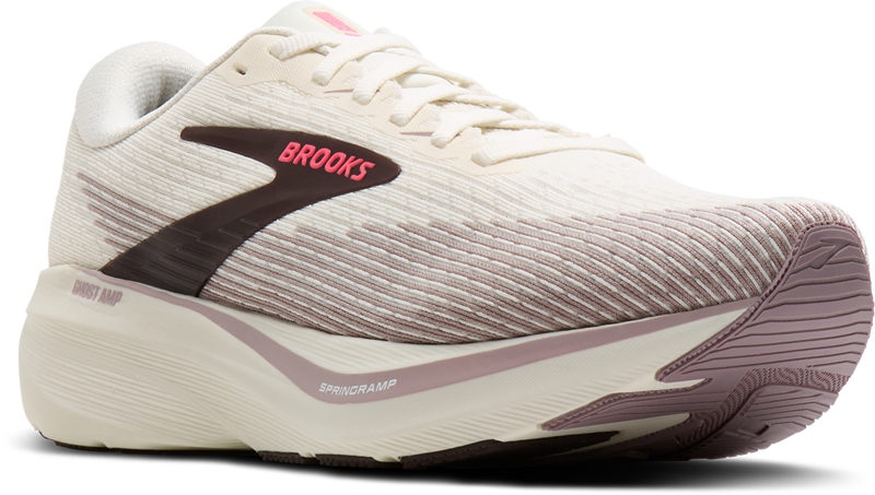 Brooks Ghost Amp Women's Running Shoes - Arctic Wolf Dove Pink-4