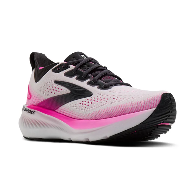 Brooks Glycerin GTS 23 Women's Supportive Running Shoes - White Phantom Cyber Pink-1