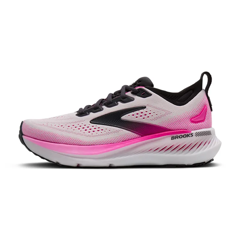 Brooks Glycerin GTS 23 Women's Supportive Running Shoes - White Phantom Cyber Pink-3