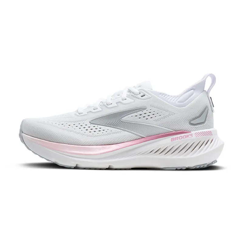 Brooks Glycerin GTS 23 Women's Supportive Running Shoes - White Harbor Mist Metallic-2