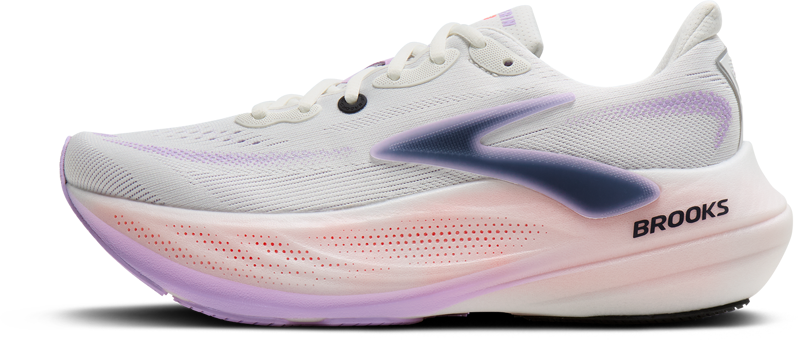 Brooks Glycerin Max 3 Women's Running Shoes - White Hyper Iris Coral-2