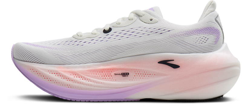 Brooks Glycerin Max 3 Women's Running Shoes - White Hyper Iris Coral-4
