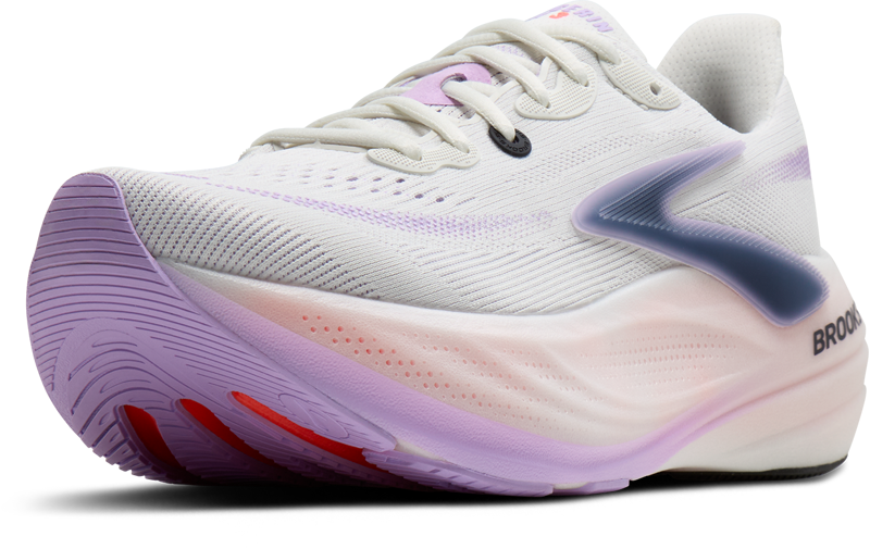 Brooks Glycerin Max 3 Women's Running Shoes - White Hyper Iris Coral-3